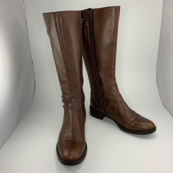 Ecco Shoes - Ecco tall buckle brown boots